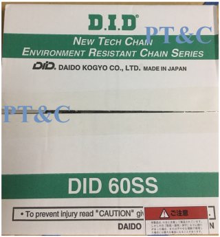 Xích INOX DID60SS-1R- Hiệu DID Japan